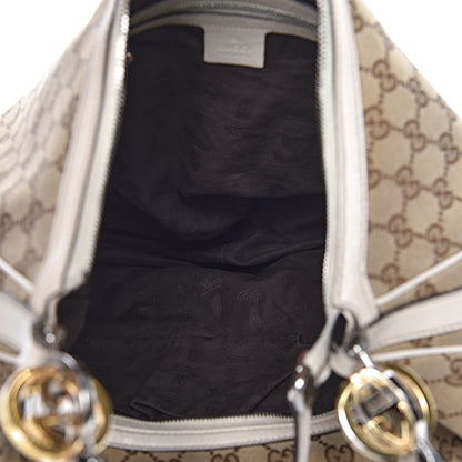 Gucci Monogram Large GG Twins Hobo Ivory 5 of 18