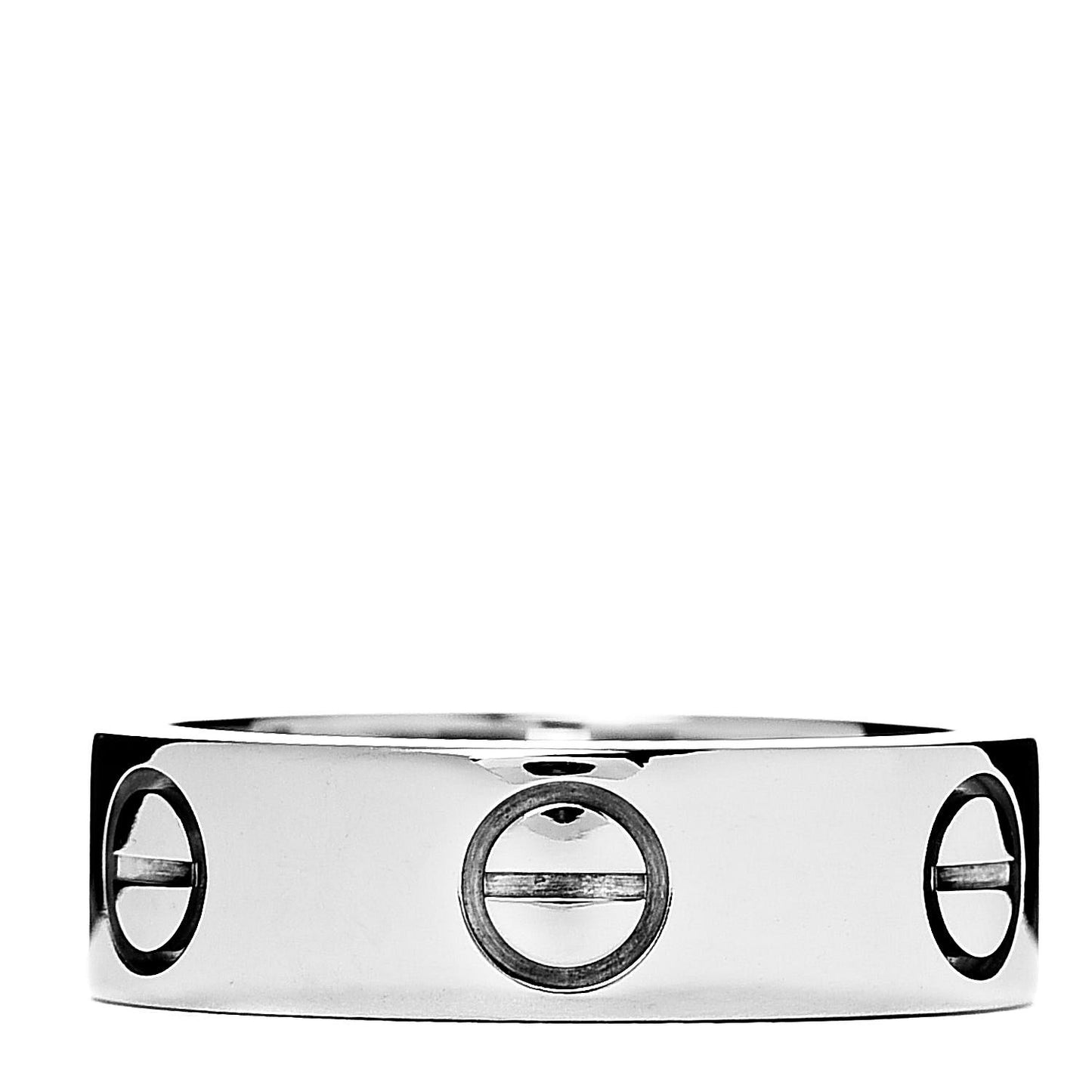 18K White Gold 5.5mm LOVE Ring 49 4.75