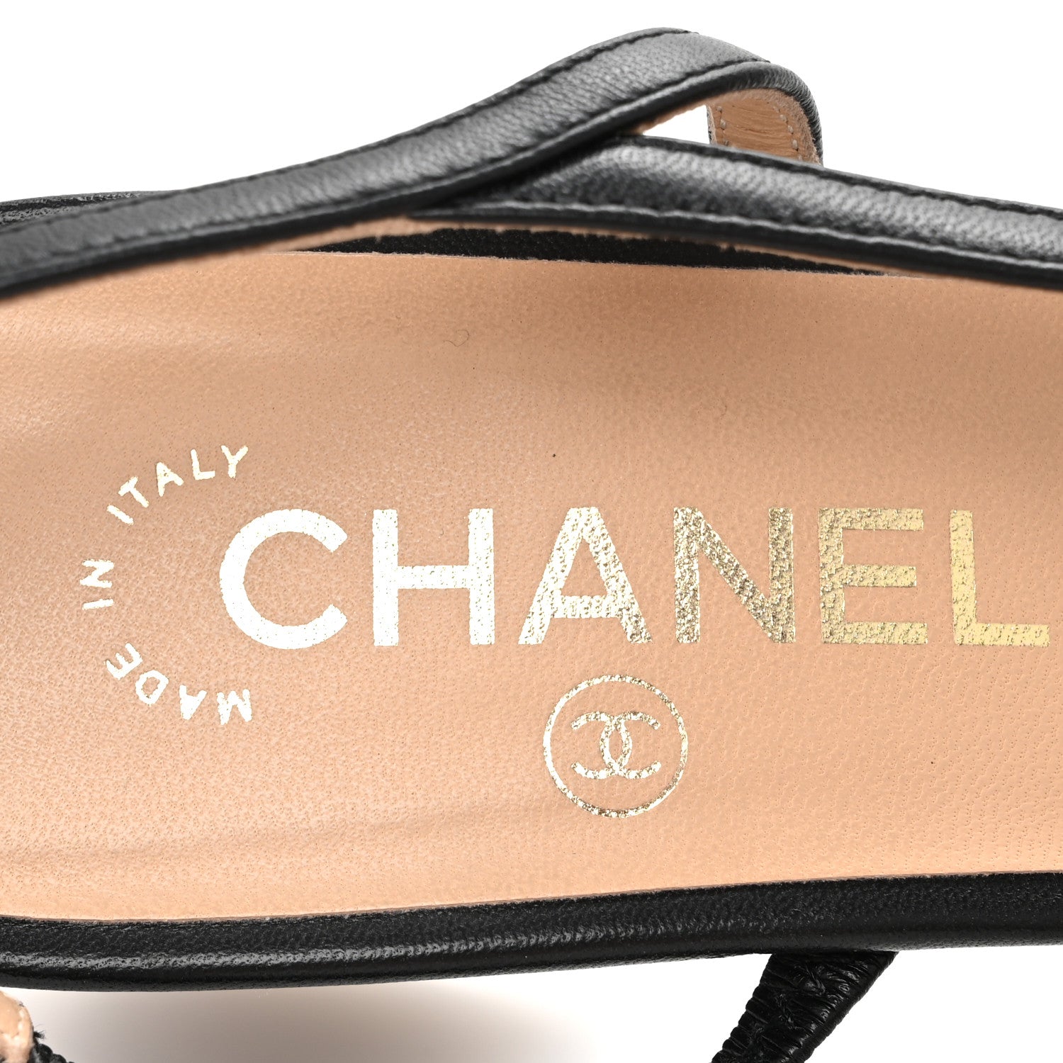 Chanel Lambskin Patent Calfskin Quilted Cap Toe CC Slingback Pumps 40 Black 8 of 10