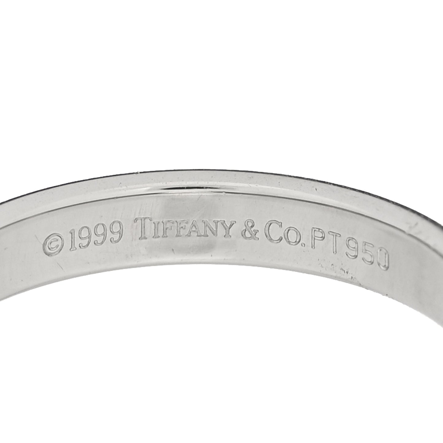 Platinum 3mm Forever Wedding Band Ring 50 5.5