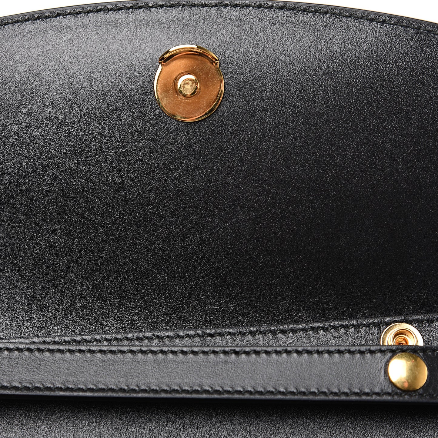 Smooth Calfskin Small Zumi Top Handle Shoulder Bag Black