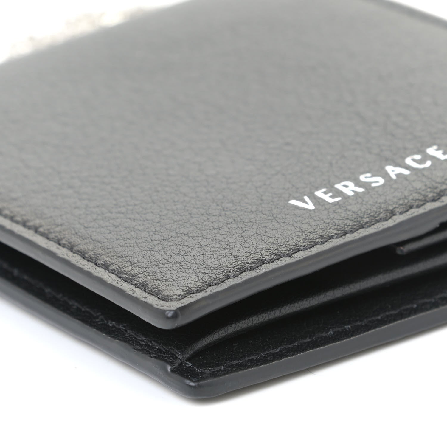 Versace Vitello Bi-Fold Wallet Black 7 of 10