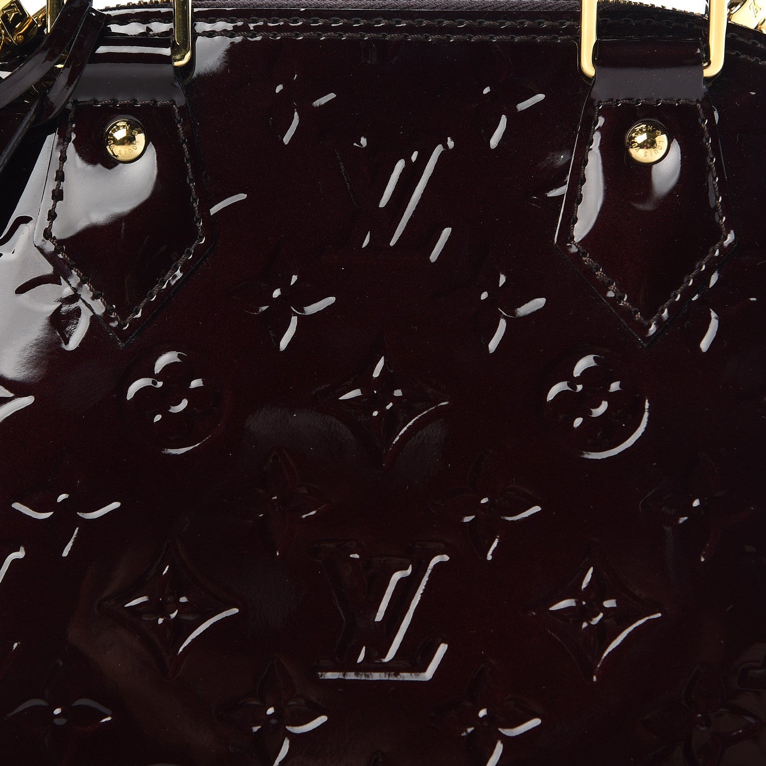 Louis Vuitton Vernis Alma BB Amarante 13 of 13