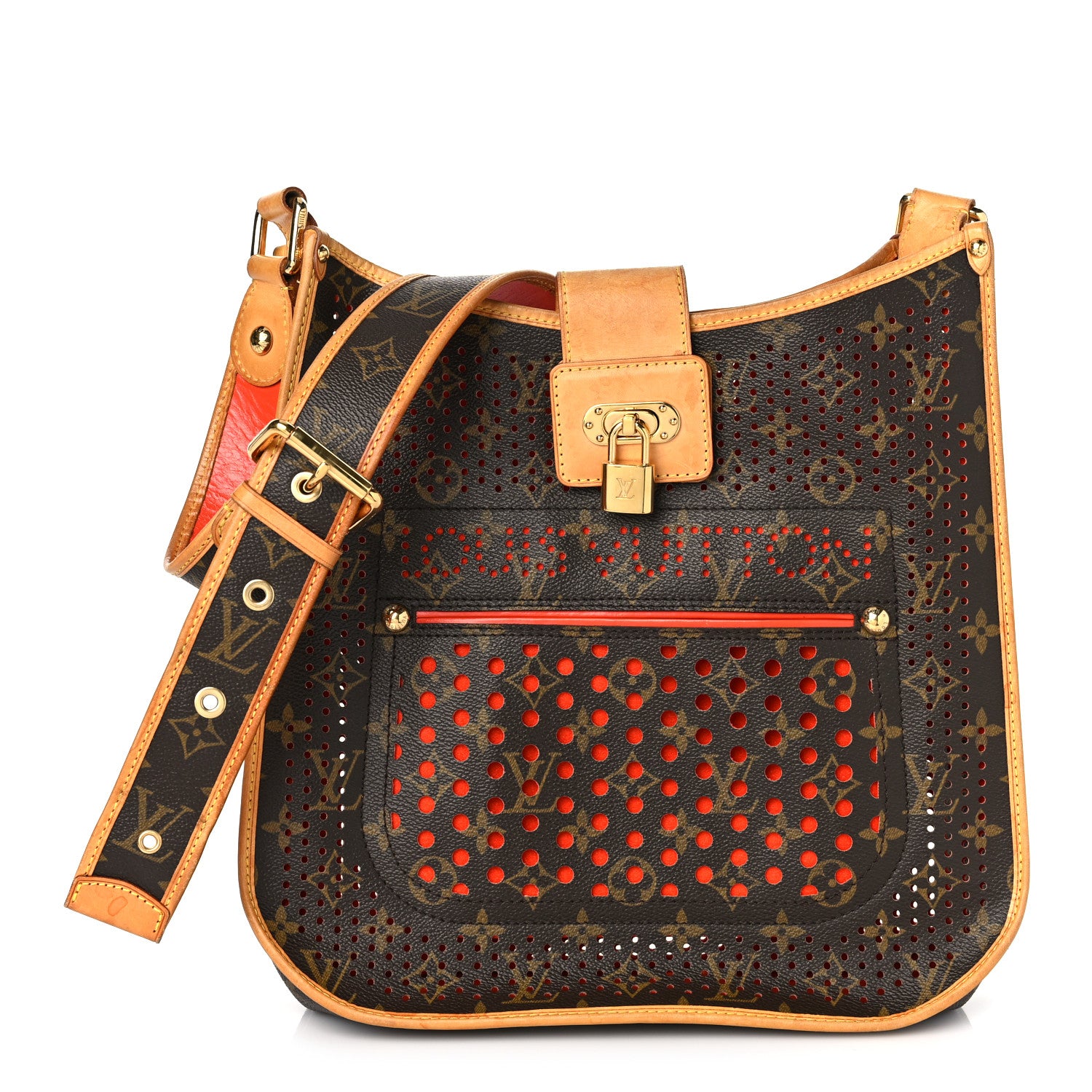 Louis Vuitton Monogram Perforated Musette Orange 1 of 11
