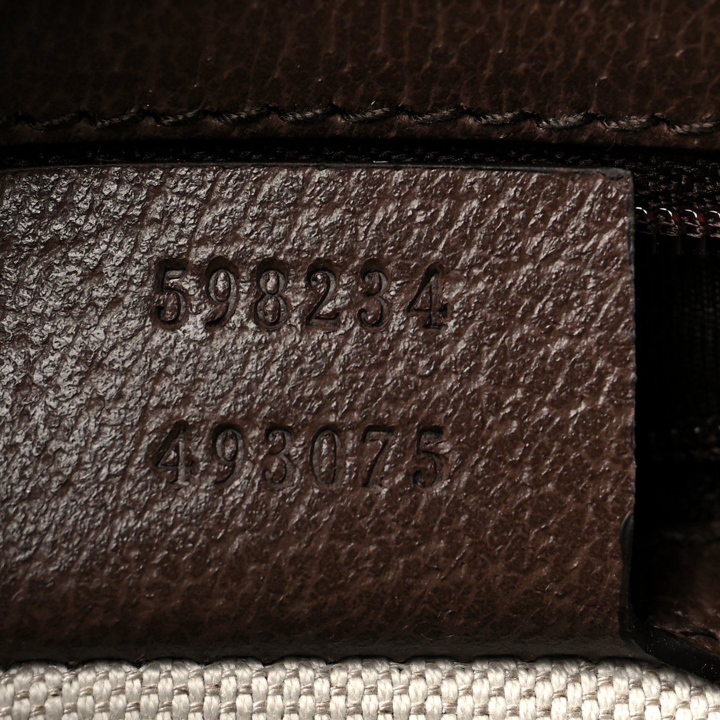 GG Supreme Monogram Web Toiletry Case Brown