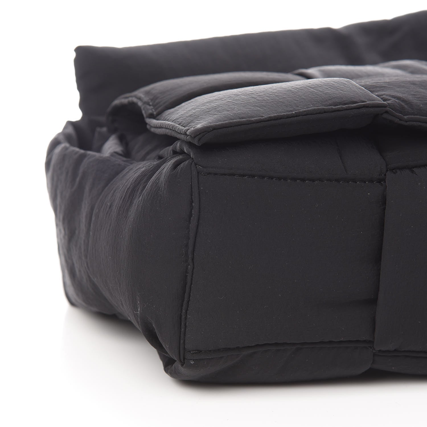 Bottega Veneta Nylon Intrecciato Padded Tech Cassette Bag Black 8 of 11