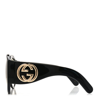 Gucci Acetate Oversized Interlocking G GG0151S Sunglasses Black 3 of 8