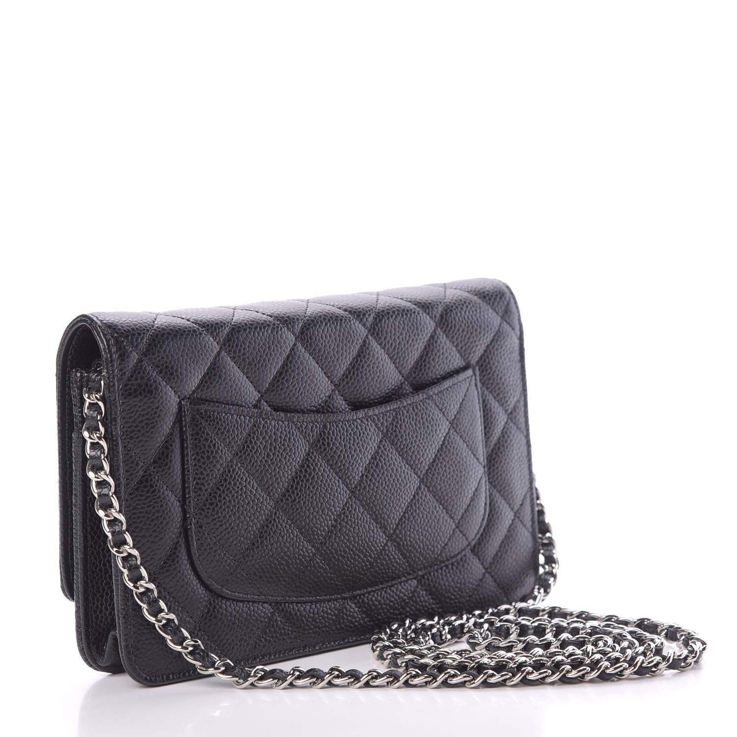 Chanel Caviar Quilted Wallet On Chain WOC Black 3 of 12