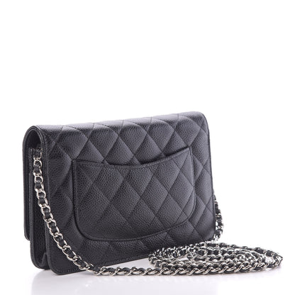 Chanel Caviar Quilted Wallet On Chain WOC Black 3 of 12