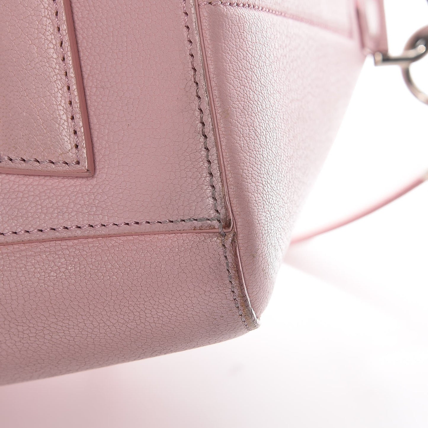 Sugar Goatskin Small Antigona Bright Pink