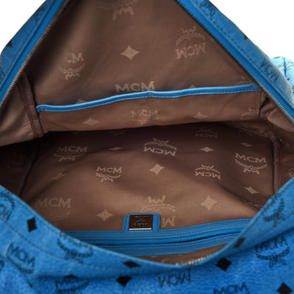 MCM Visetos Medium Sprinkle Stud Stark Backpack Blue 4 of 4