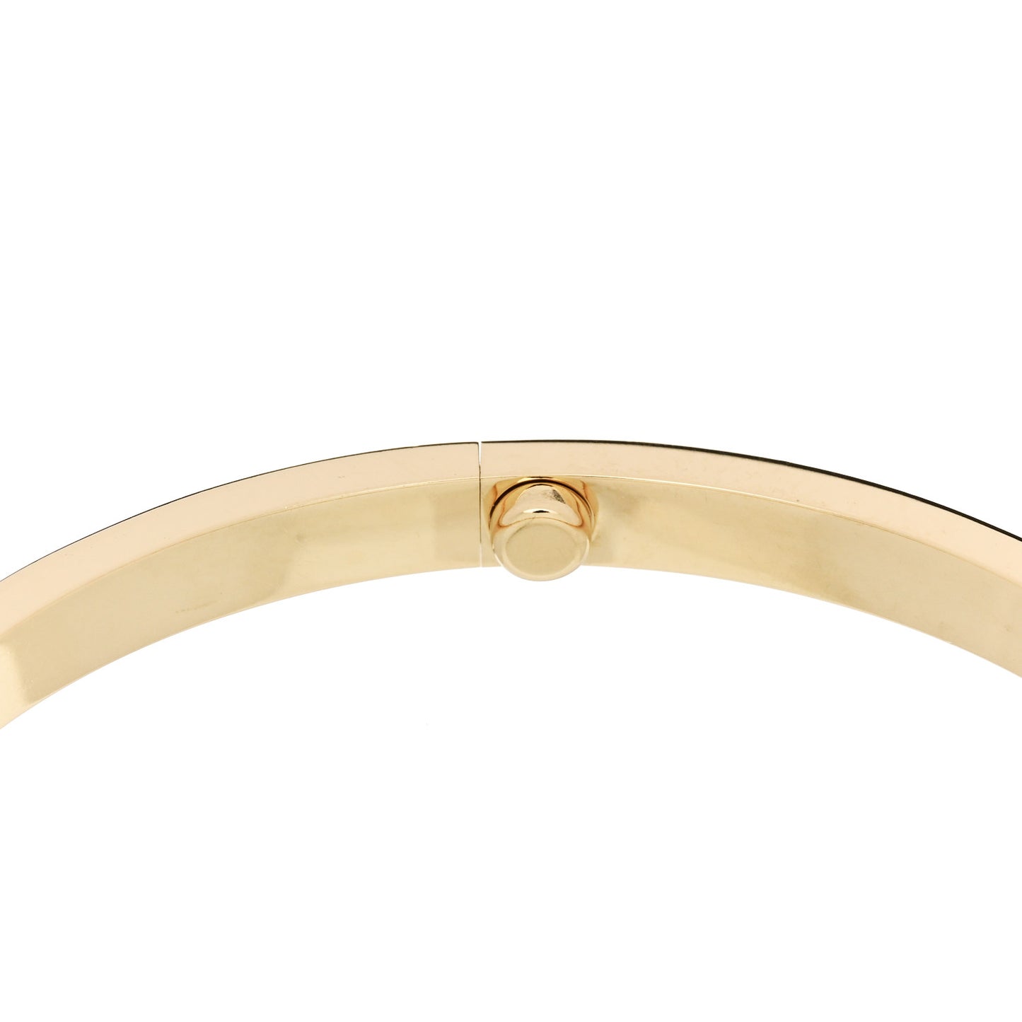 18K Yellow Gold 6 Diamond Small LOVE Bracelet 17