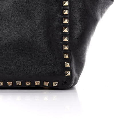 Valentino Garavani Vitello Medium Rockstud Tote Black 10 of 10