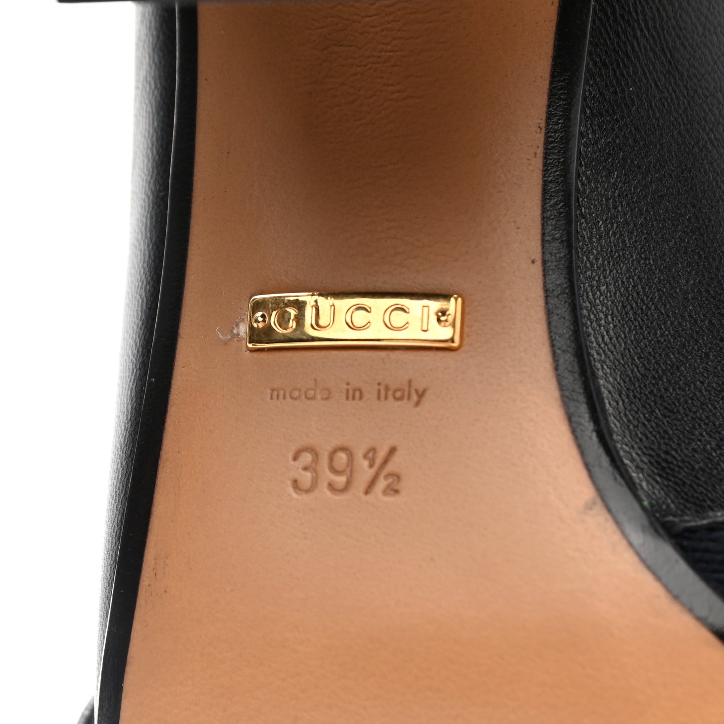Malaga Kid Web Pearl Embellished Peyton 75mm Loafer Pumps 39.5 Black