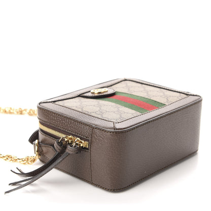 Gucci GG Supreme Monogram Mini Ophidia Top Handle Shoulder Bag Brown 4 of 10