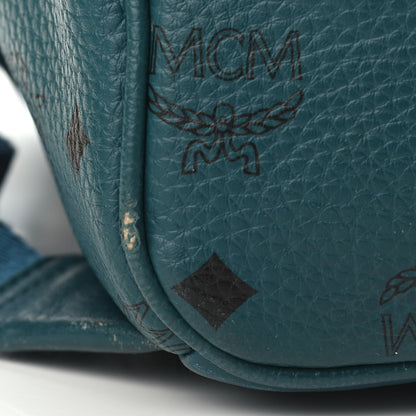 MCM Visetos Studded Medium Stark M Backpack Blue 6 of 10
