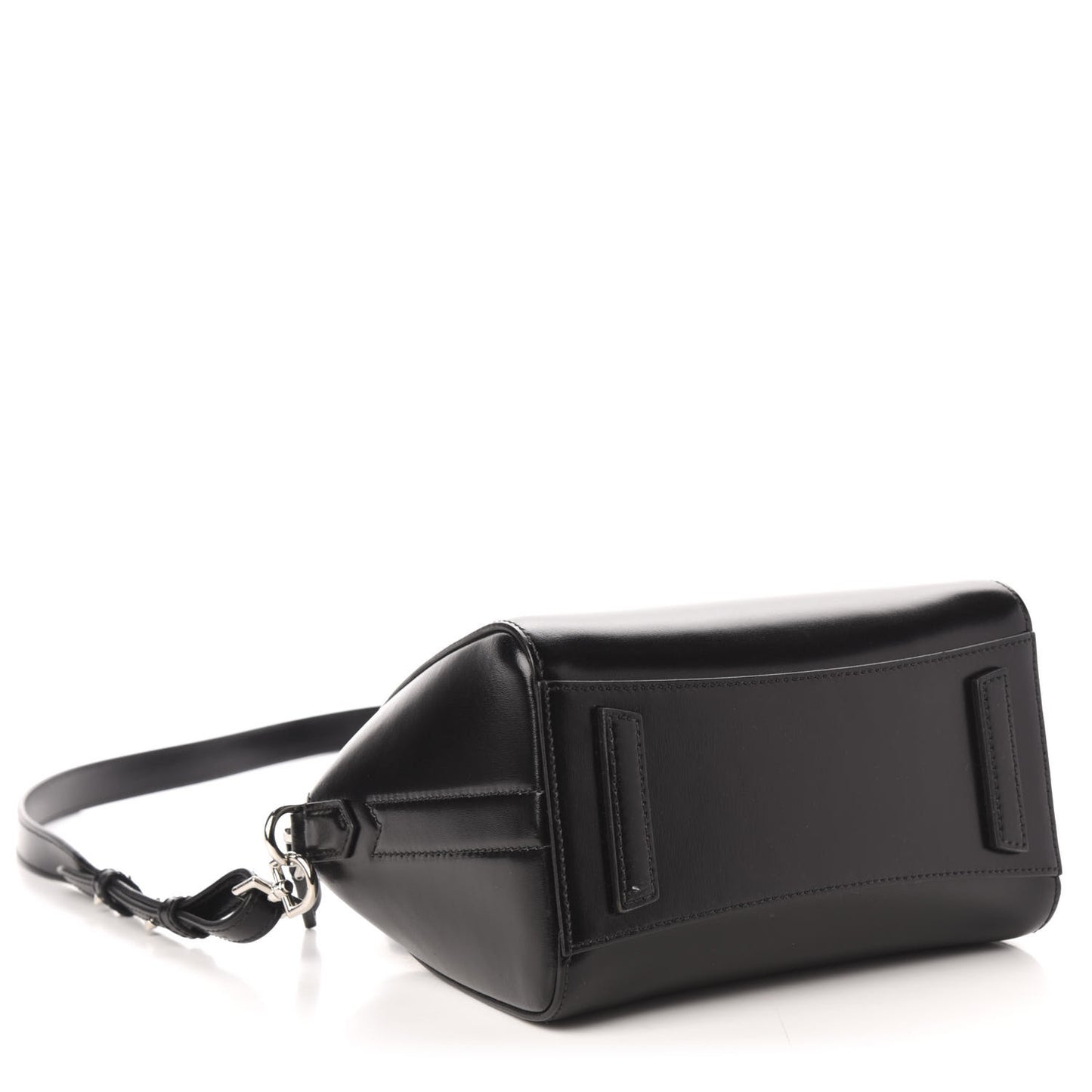 Shiny Lord Calfskin Mini Antigona Black