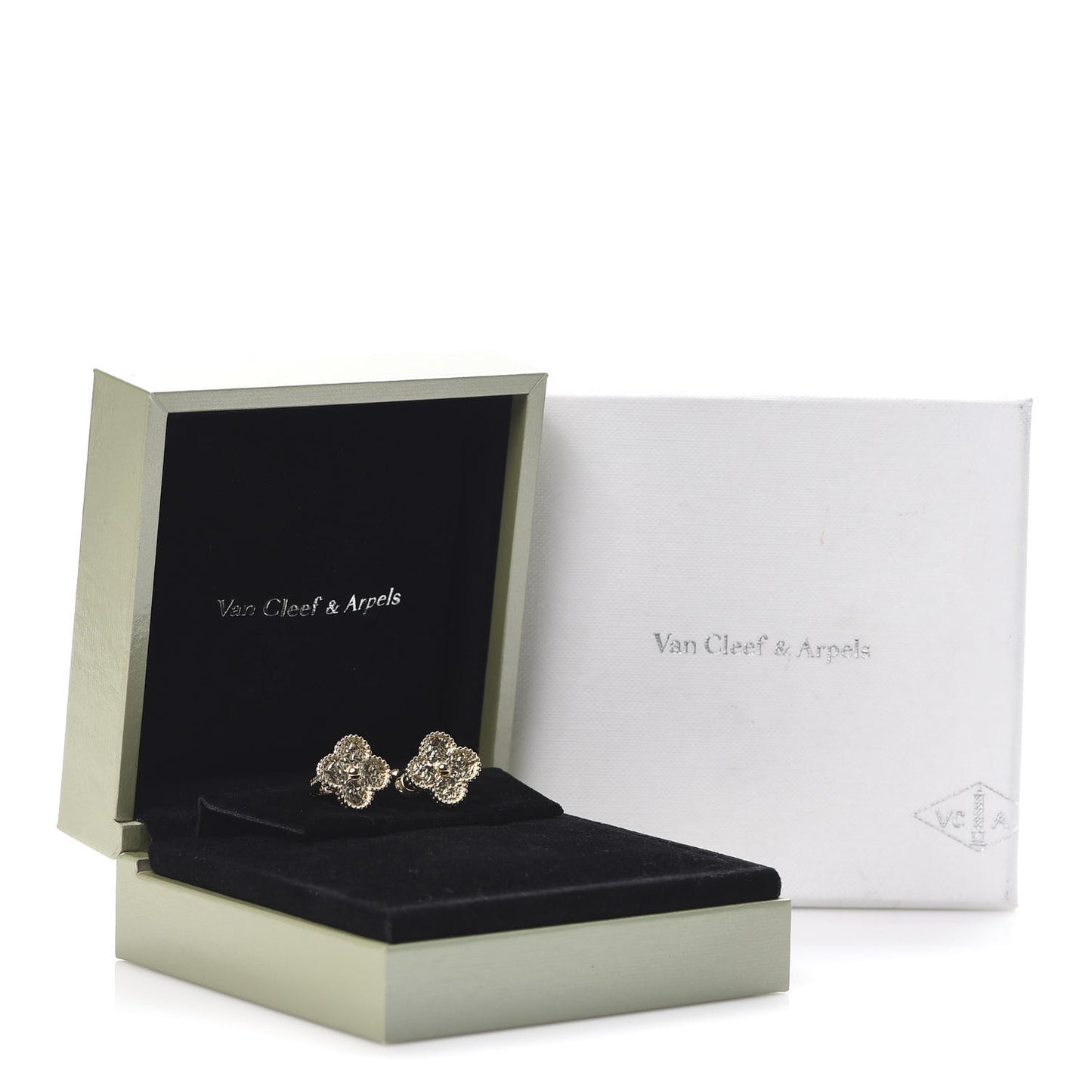 18K Yellow Gold Vintage Alhambra Earrings