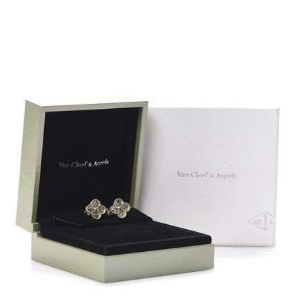 Van Cleef & Arpels 18K Yellow Gold Vintage Alhambra Earrings 5 of 5