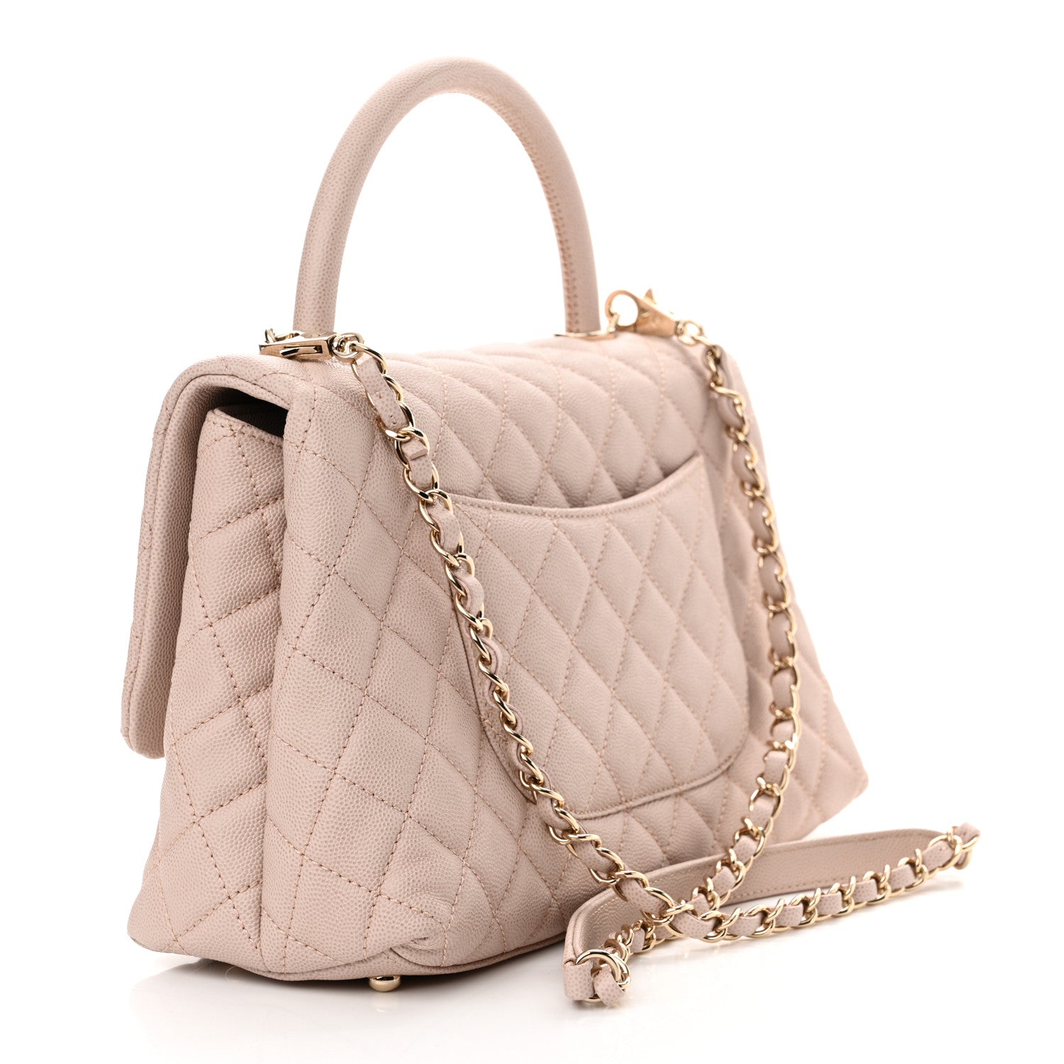 Chanel Caviar Quilted Small Coco Handle Flap Lilas Lilac 3 of 12