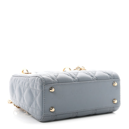 Christian Dior Lambskin Cannage Mini Lady Dior Cloud Blue 4 of 11