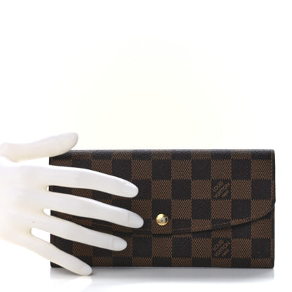 Louis Vuitton Damier Ebene Emilie Wallet 2 of 11