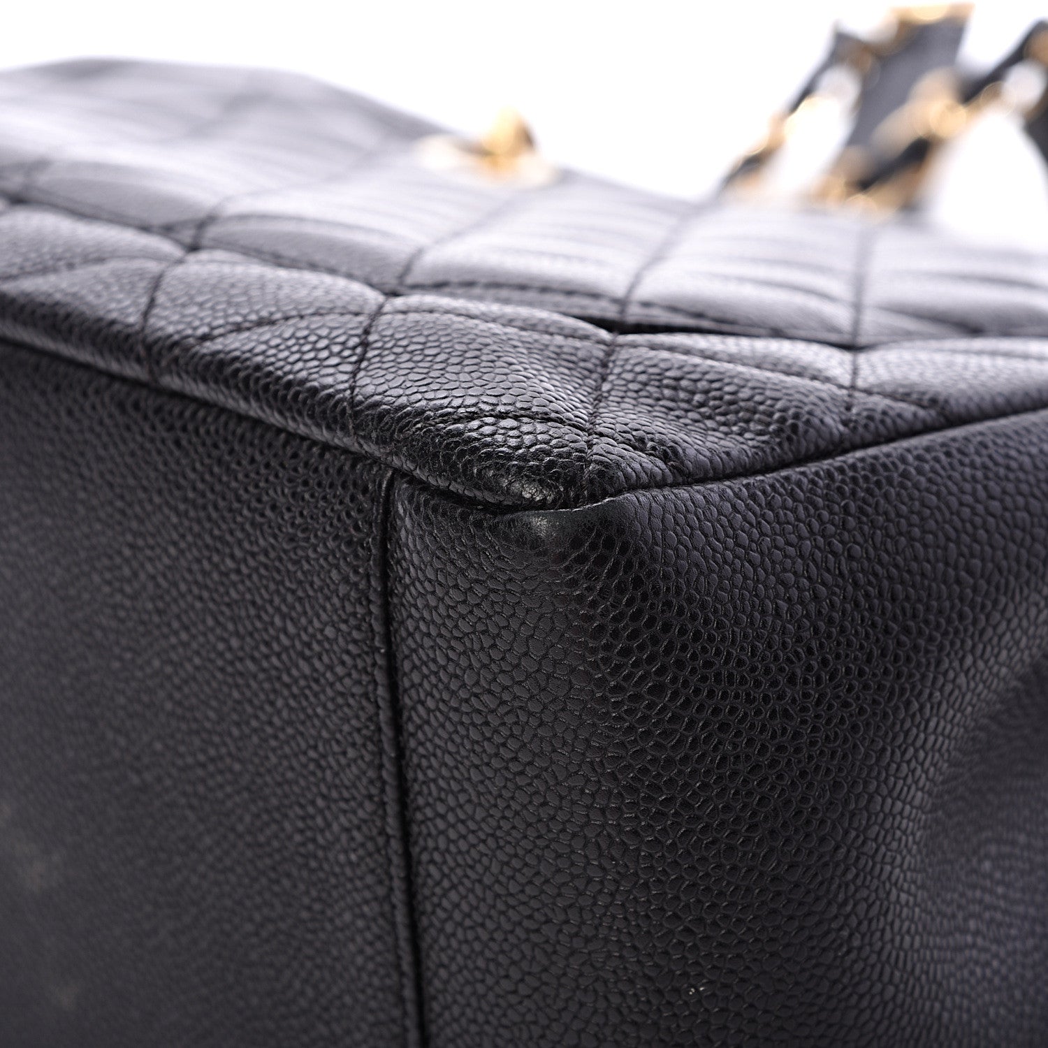 Chanel Caviar Quilted Grand Shopping Tote GST Black 12 of 14