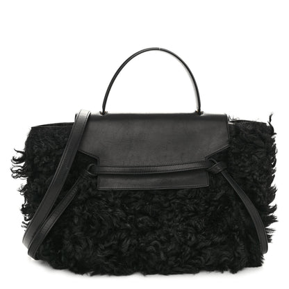 Celine Calfskin Shearling Mini Belt Bag Black 1 of 9