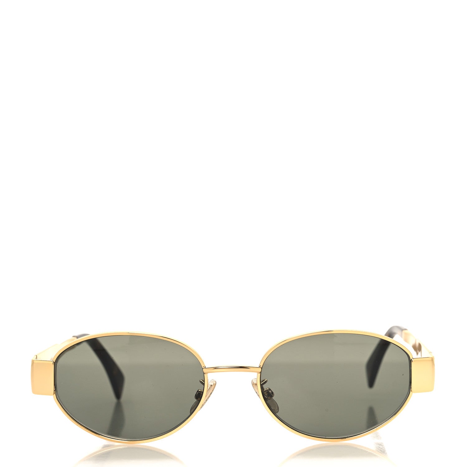 Celine Metal Triomphe 01 Sunglasses CL40235U Gold Green 2 of 7