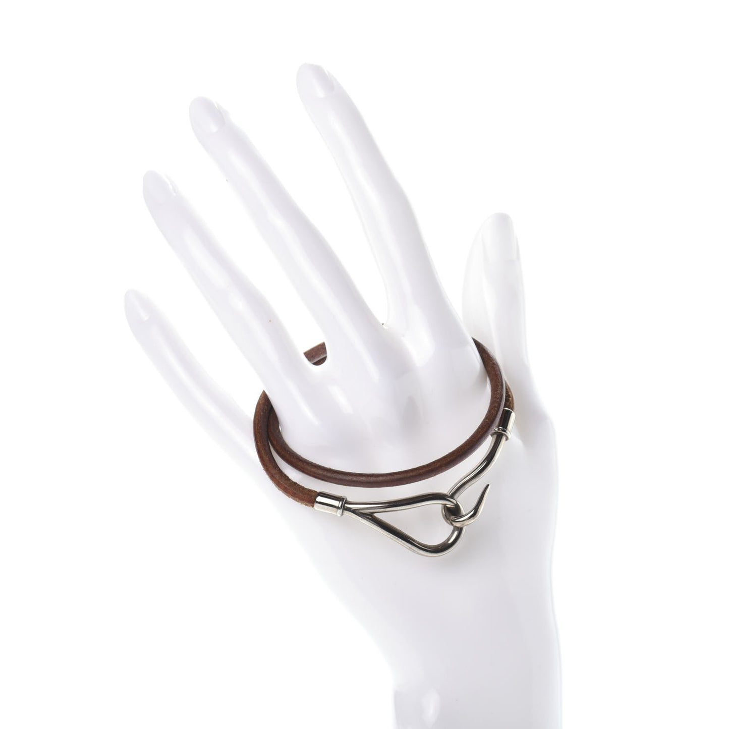 Natural Bridle Jumbo Double Tour Bracelet Bouton