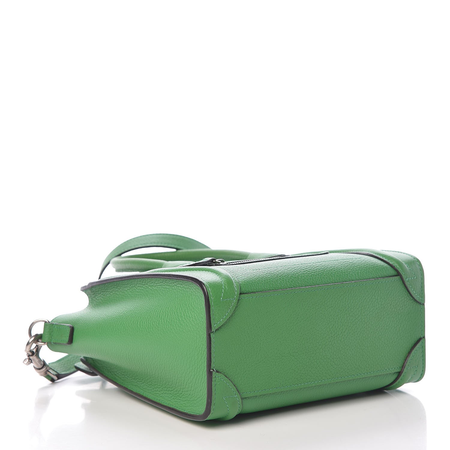 Celine Drummed Calfskin Nano Luggage Mint 4 of 12