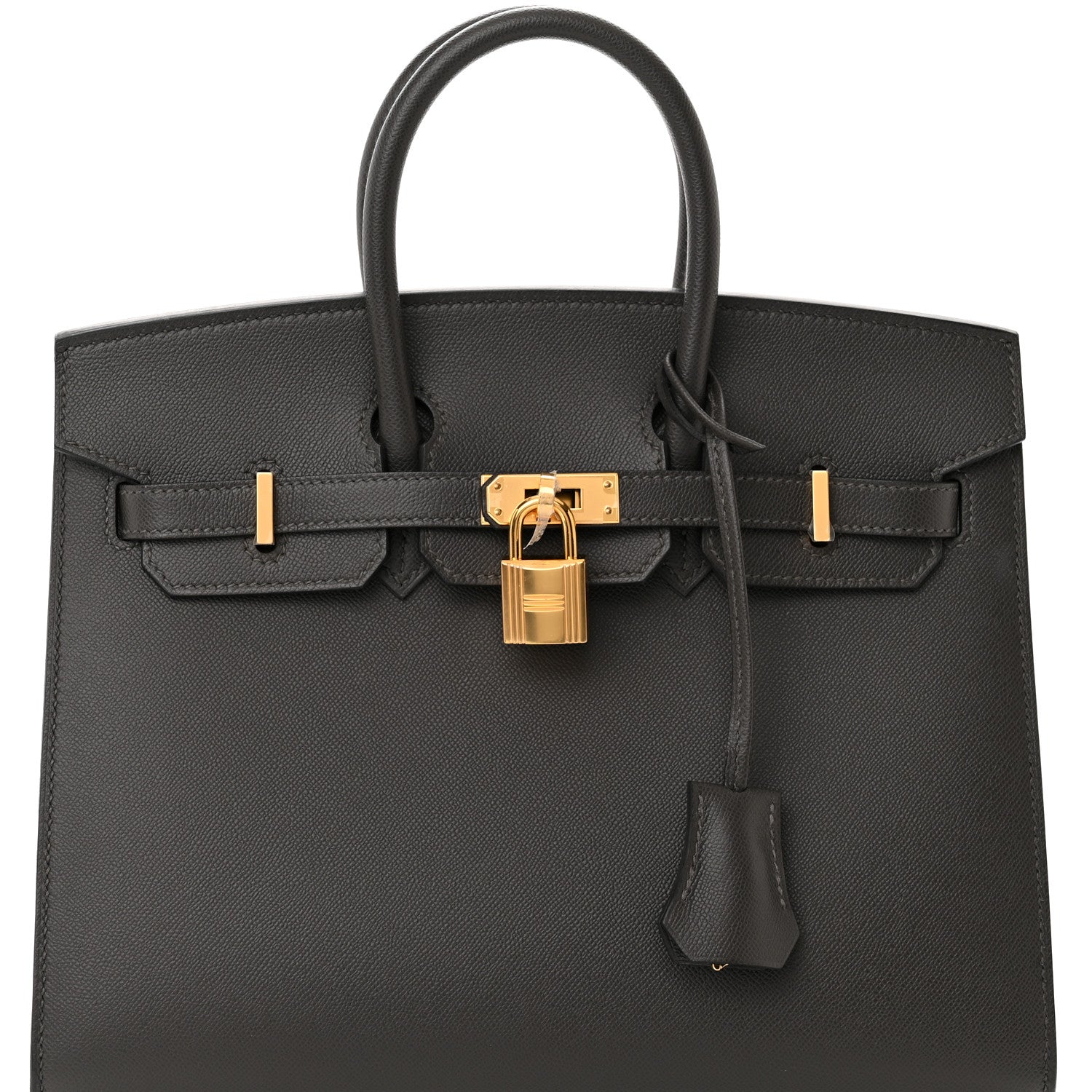 Hermes Madame Calfskin Birkin Sellier 25 Graphite 8 of 11