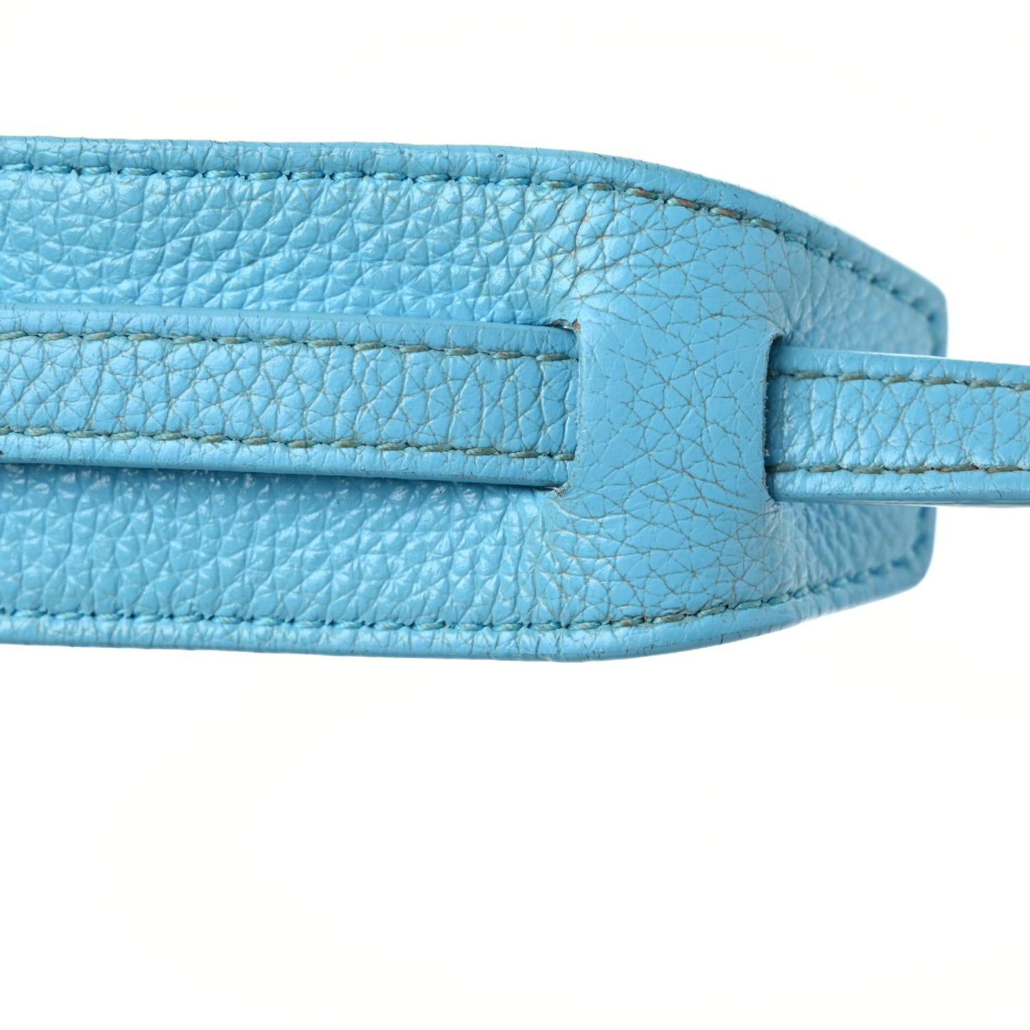 Grained Calfskin Neo Classic Silver Hardware Mini City Azur