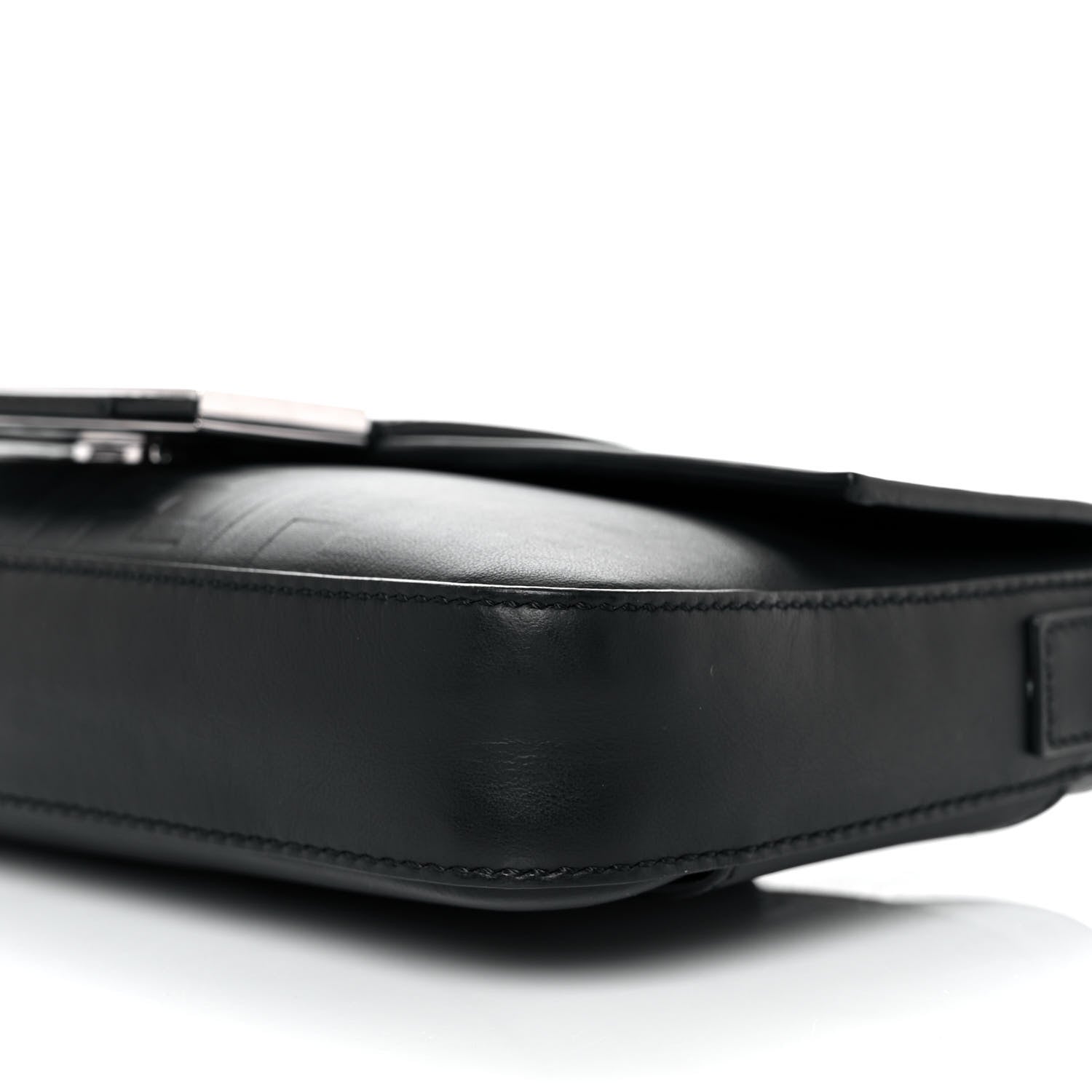 Fendi Vitello Grace FF Gradient Embossed Belt Baguette Bag Black 8 of 8