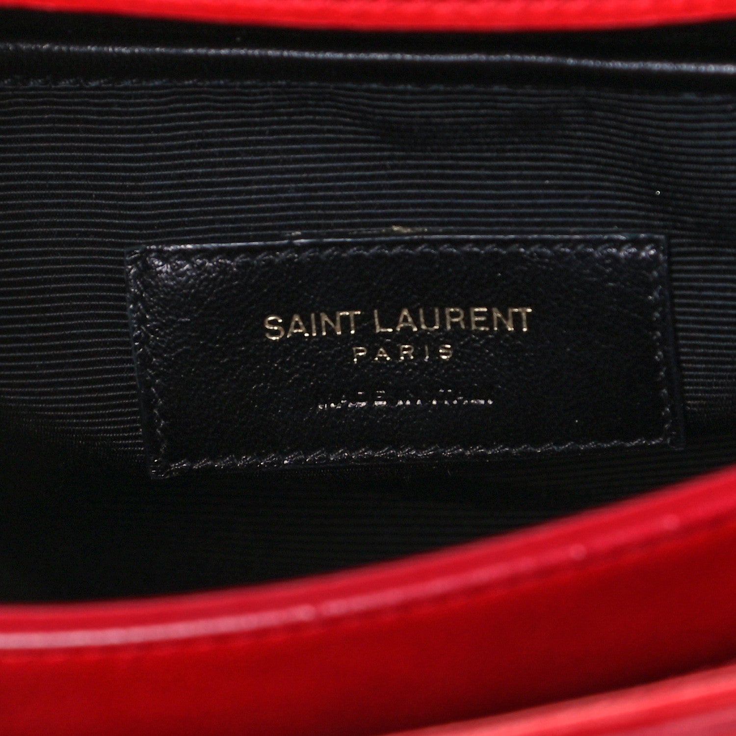 Saint Laurent Calfskin Small Moujik Top Handle Bag Lipstick Red 5 of 10