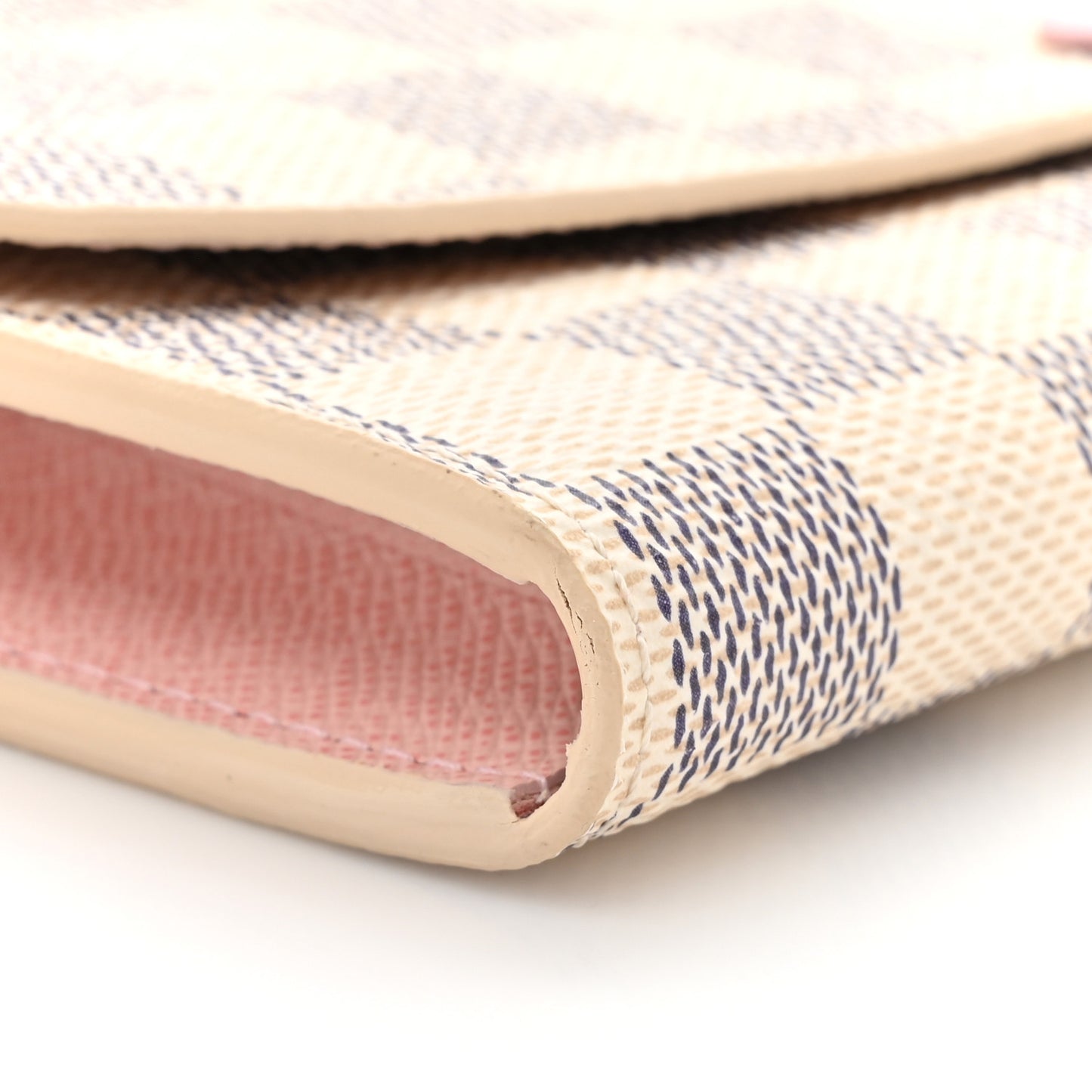 Damier Azur Emilie Wallet Rose Ballerine