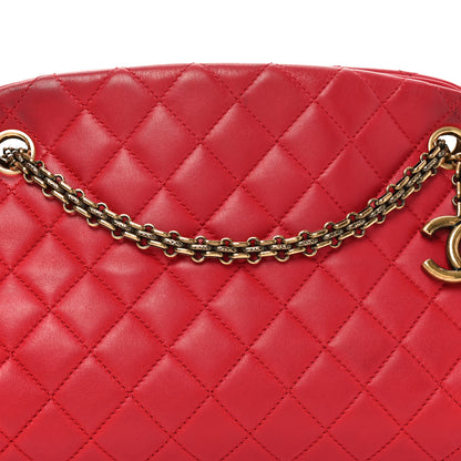 Chanel Lambskin Quilted Medium Just Mademoiselle Red 8 of 10