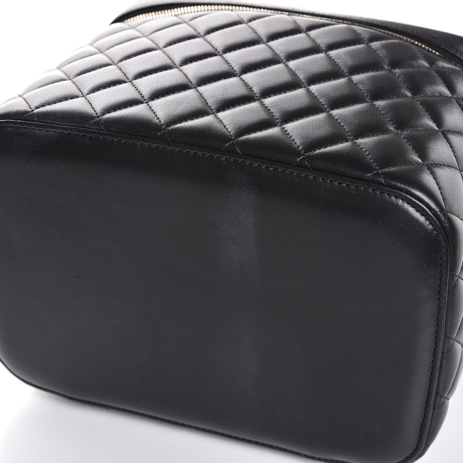 Chanel Lambskin Quilted Small Vanity Pouch Black 8 of 10