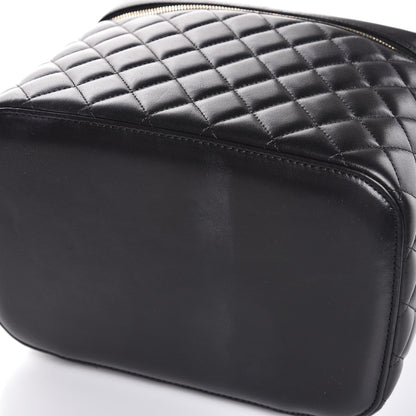 Chanel Lambskin Quilted Small Vanity Pouch Black 8 of 10