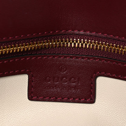 Gucci Calfskin Matelasse Medium GG Marmont Shoulder Bag Rosso Ancora Red 6 of 10