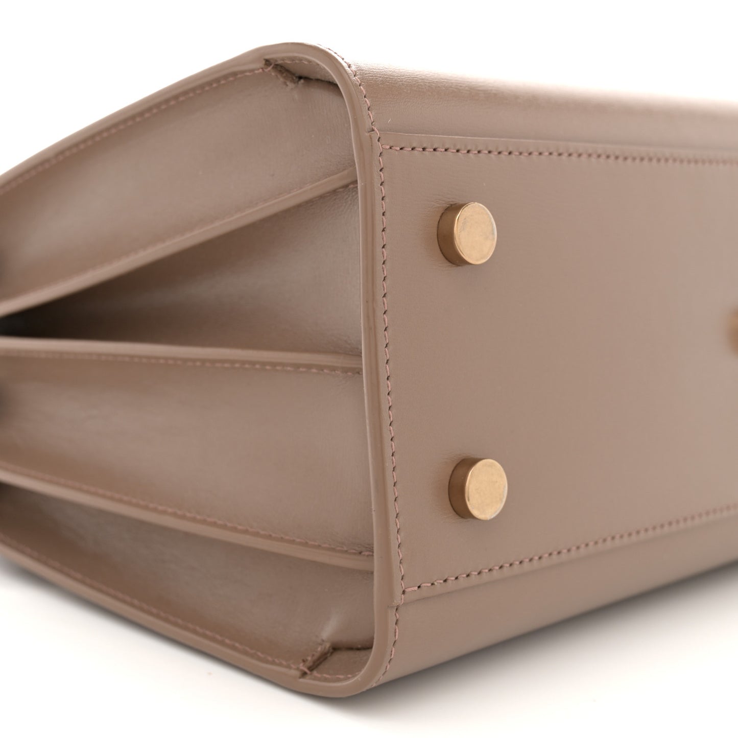 Grained Calfskin Baby Sac De Jour Taupe