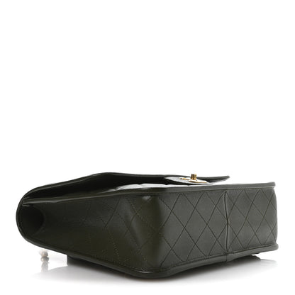 Chanel Caviar Quilted School Memory Backpack Dark Green 4 of 11
