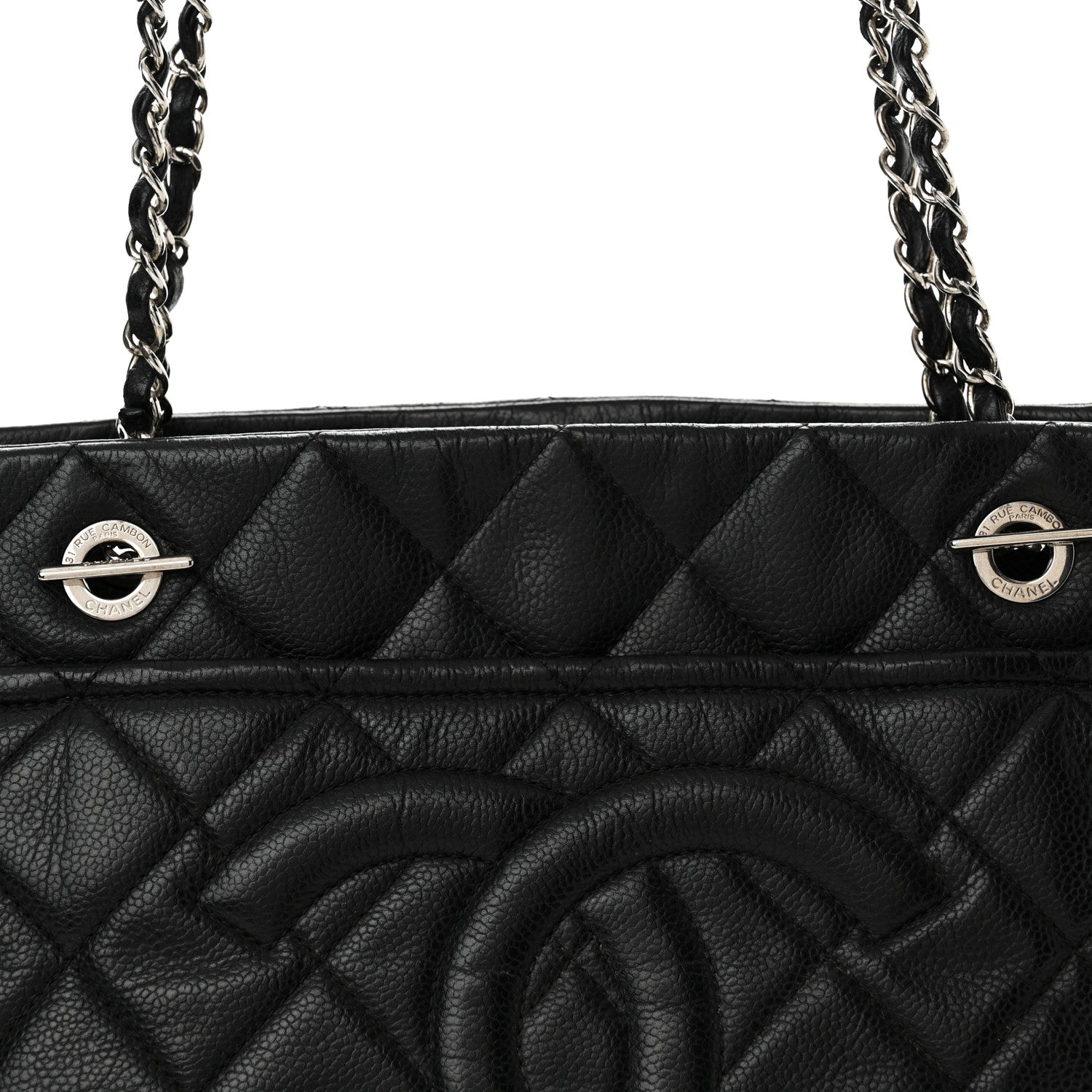 Chanel Caviar Quilted Timeless CC Soft Tote Black 8 of 15