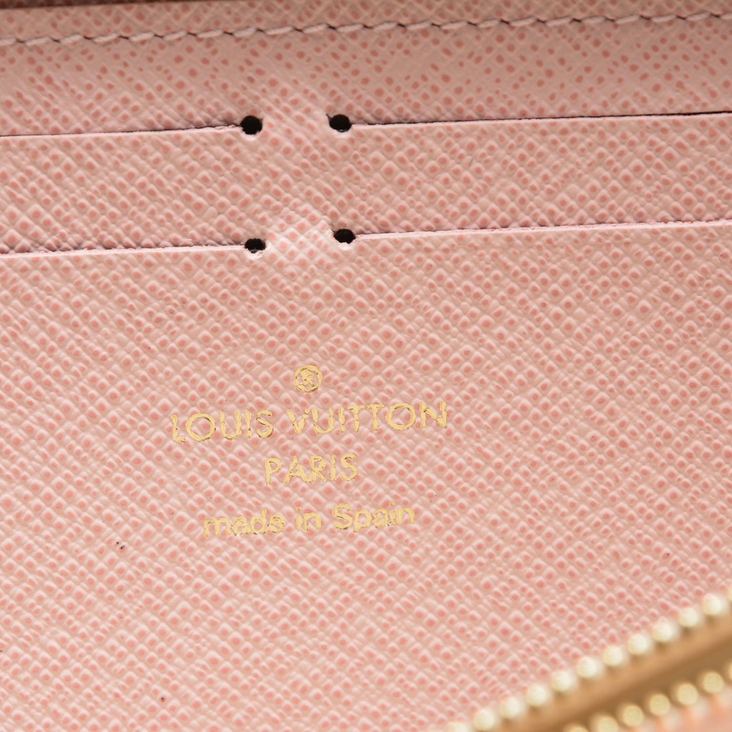 Damier Azur Clemence Wallet Rose Ballerine