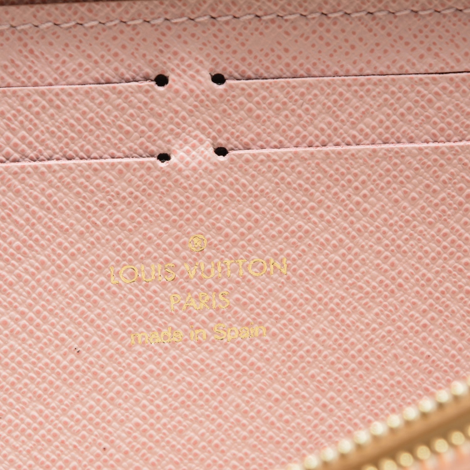 Louis Vuitton Damier Azur Clemence Wallet Rose Ballerine 6 of 6
