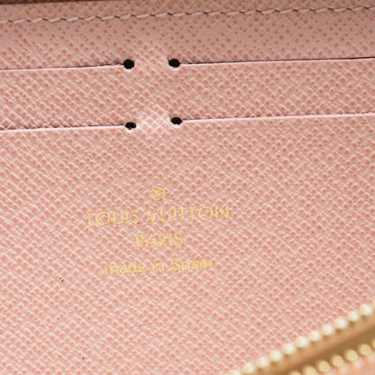 Louis Vuitton Damier Azur Clemence Wallet Rose Ballerine 6 of 6