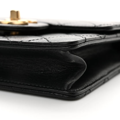 Chanel Lambskin Quilted Chic Pearls Flap Black 10 of 13