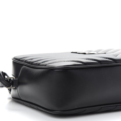 Saint Laurent Calfskin Matelasse Monogram Lou Camera Bag Black 8 of 9