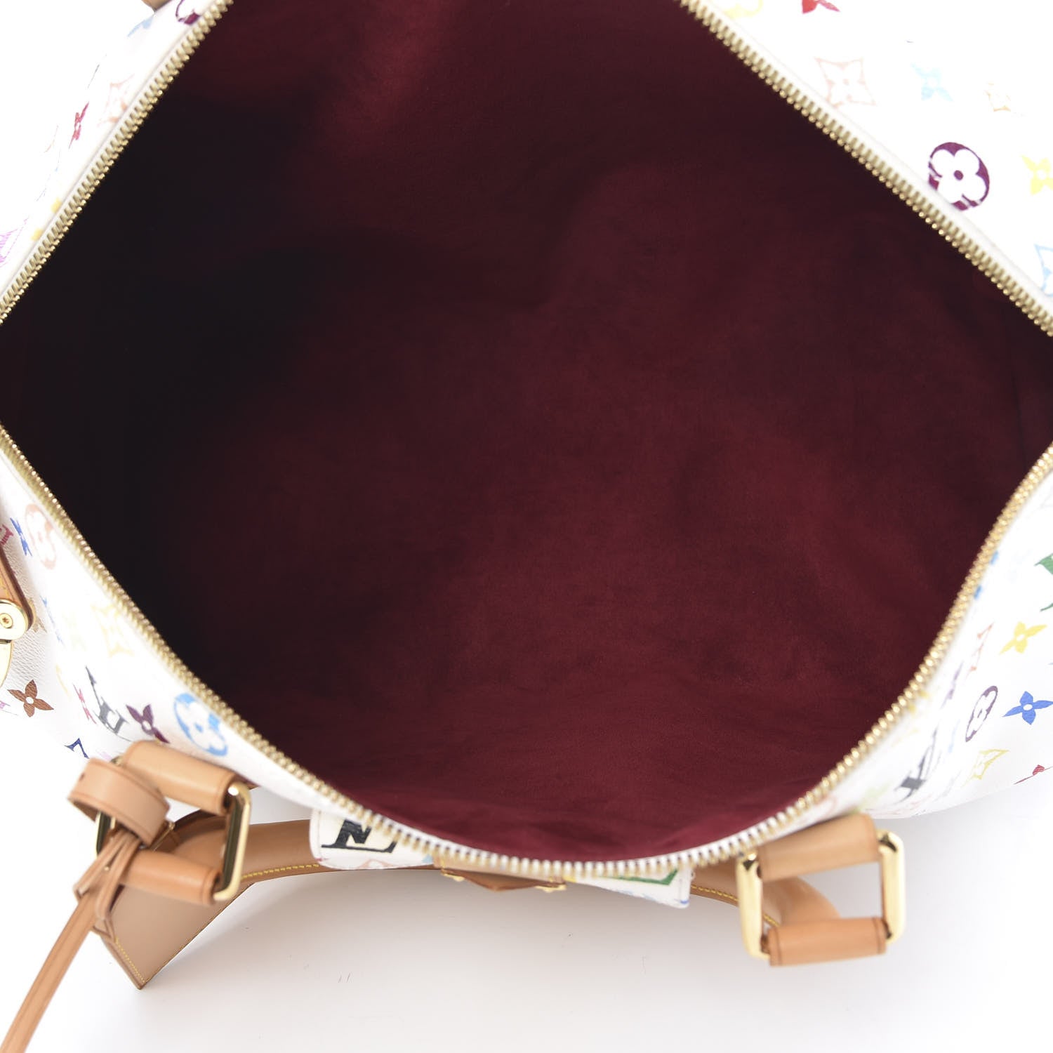 Louis Vuitton Monogram Multicolor Keepall 45 White 4 of 14