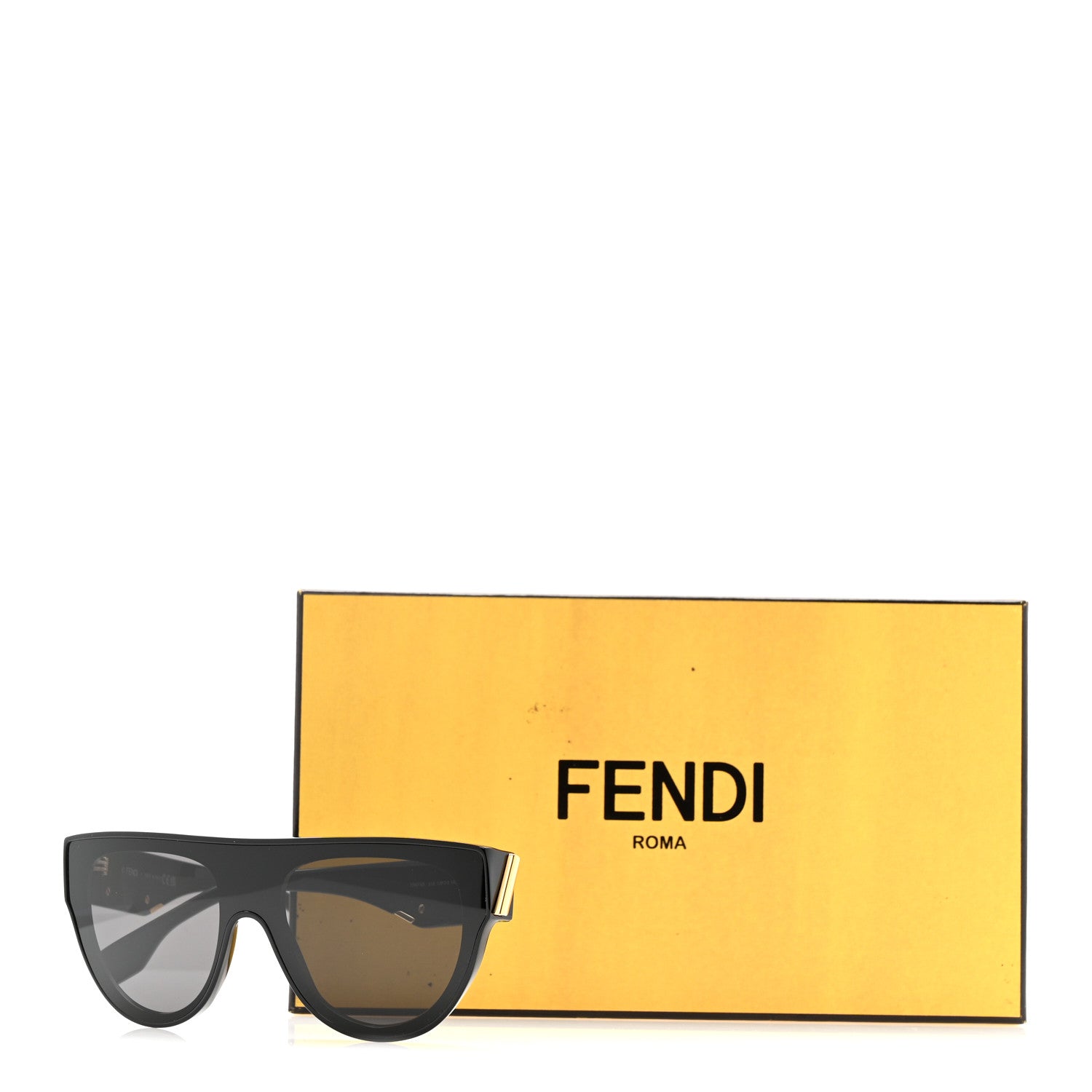 Fendi Acetate Shield Sunglasses FE40150I Black 7 of 7
